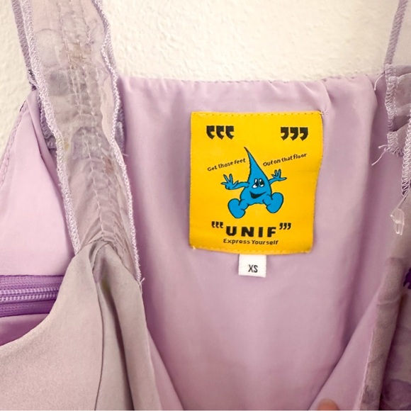 💕SOLD💕UNIF Y2K Deadstock Lavender Louie Floral Dress XS Feminine Dress - Picture 6 of 6